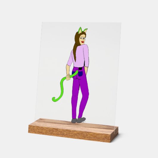 キャットマン アクリルサイン (傾斜)