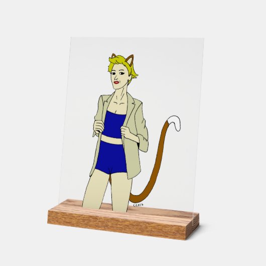 キャットマン アクリルサイン (傾斜)