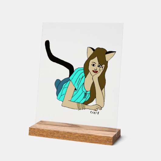 キャットマン アクリルサイン (傾斜)