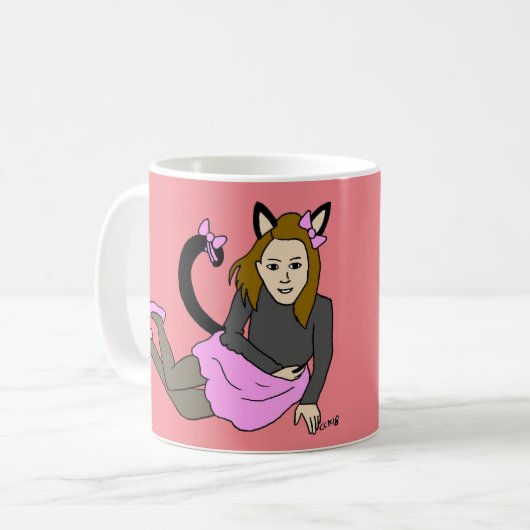 キャットマン コーヒーマグカップ (正面左)