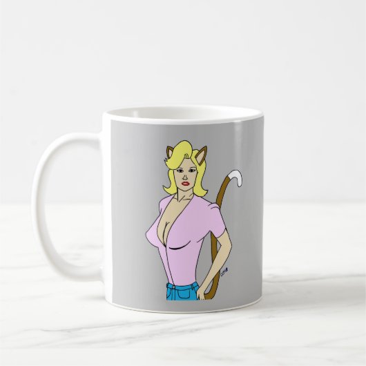 キャットマン コーヒーマグカップ (左)