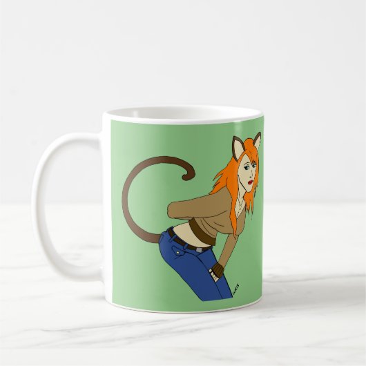 キャットマン コーヒーマグカップ (左)