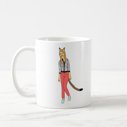 キャットマン コーヒーマグカップ (左)