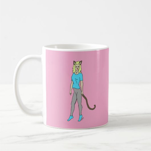 キャットマン コーヒーマグカップ (左)