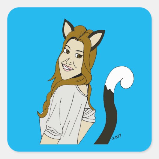 キャットマン スクエアシール (正面)