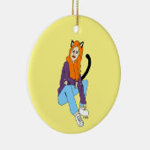 キャットマン セラミックオーナメント (右)