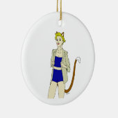 キャットマン セラミックオーナメント (右)