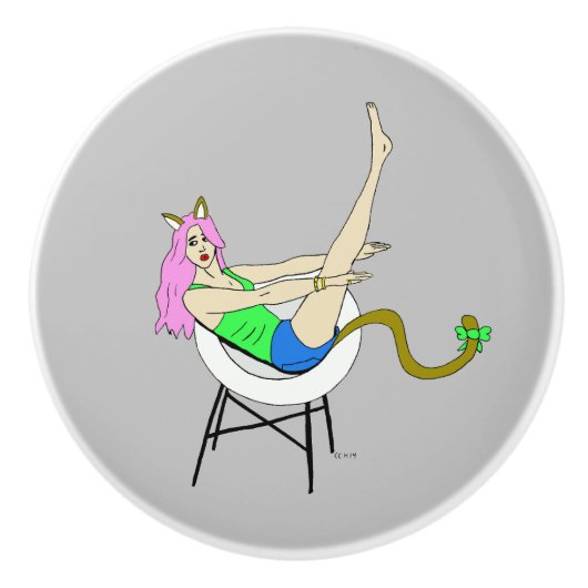 キャットマン セラミックノブ (正面)