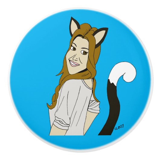 キャットマン セラミックノブ (正面)