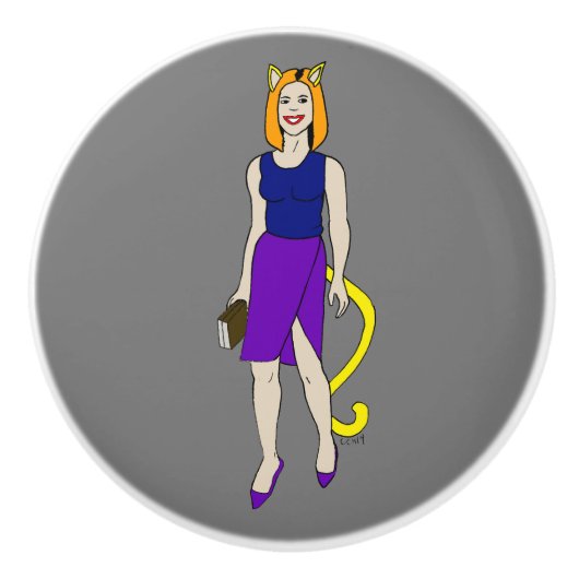 キャットマン セラミックノブ (正面)