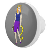 キャットマン セラミックノブ (右)