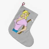 キャットマン ラージクリスマスストッキング (正面 (吊り時))
