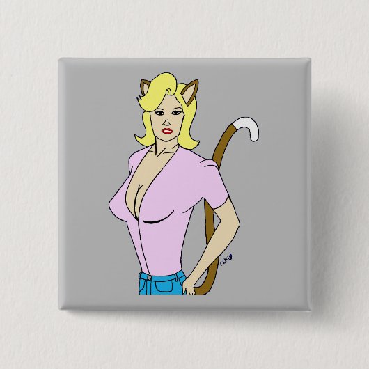 キャットマン 缶バッジ (正面)