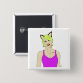 キャットマン 缶バッジ (正面&裏面)