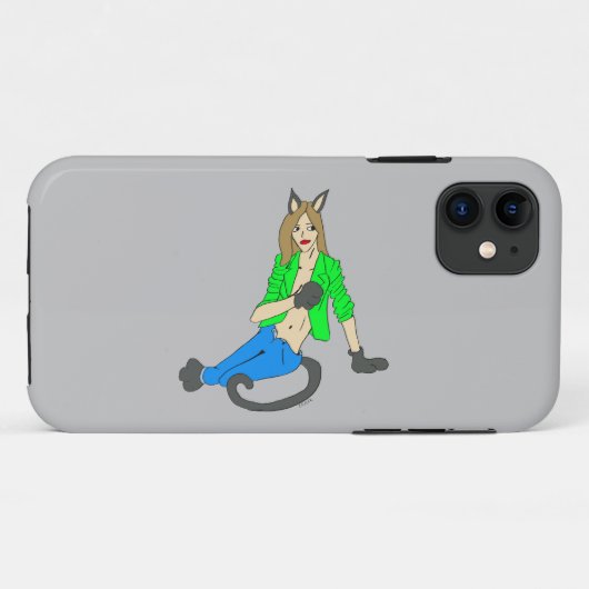 キャットマン Case-Mate iPhoneケース (裏面(横))