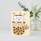 キャットマーメイドボバミルクティー ポストカード (スタンド正面)