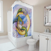 キャットマーメイド29ファンタジーネコon Moon シャワーカーテン (インサイチュ)