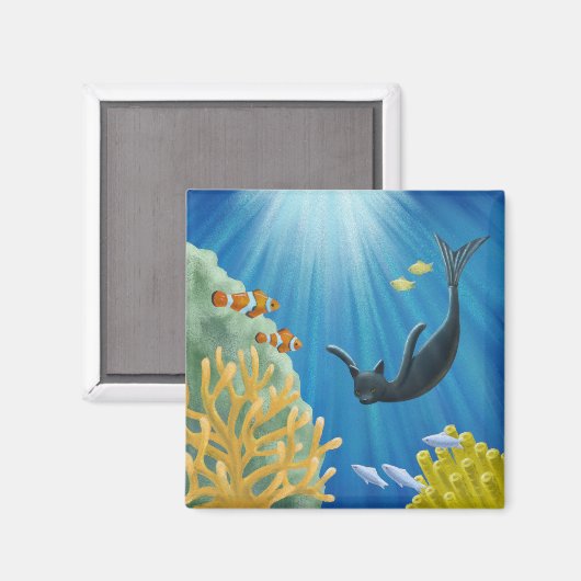 キャットマーメイド マグネット (正面/裏面)