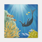 キャットマーメイド マグネット (正面)