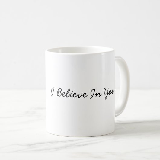 キャットマ信じグ、マグやる気を起こさせる コーヒーマグカップ (正面右)