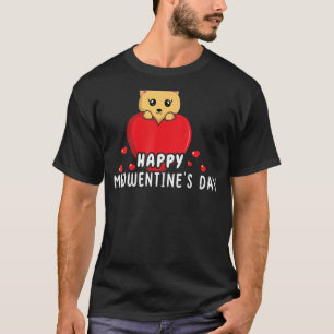 キャットミョーバレンタインデーハートデイハッピーバレンタイン Tシャツ
