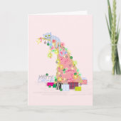 キャットムスツリークリスマスカード サンキューカード (正面)