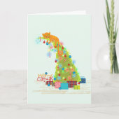 キャットムスツリークリスマスカード サンキューカード (正面)