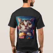 キャットムービーのスロー Tシャツ (裏面)