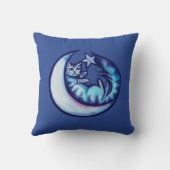 キャットムーンキャットデイスターアートパープルムーンキャット クッション (裏面)