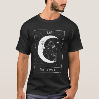 キャットムーンクレセントタロットカードパラノーマルヴィンテージOc Tシャツ