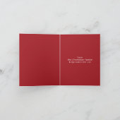 キャットメおもしろいオウィクリスマスホリデーカード カード (内部)