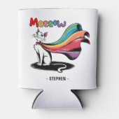 キャットメすごいイー – Rainbow Capeプライド猫 缶クーラー (正面)