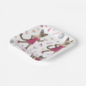 キャットメイクアップアーティストFOR WOMAN GIRL LADY猫好き ペーパープレート (傾斜あり)