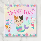 キャットメイドマーメイドガールバースデーパーティー フェイバータグ (正面)