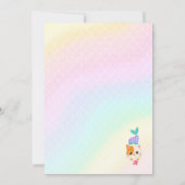 キャットメイドマーメイドガールバースデーパーティー 招待状 (裏面)