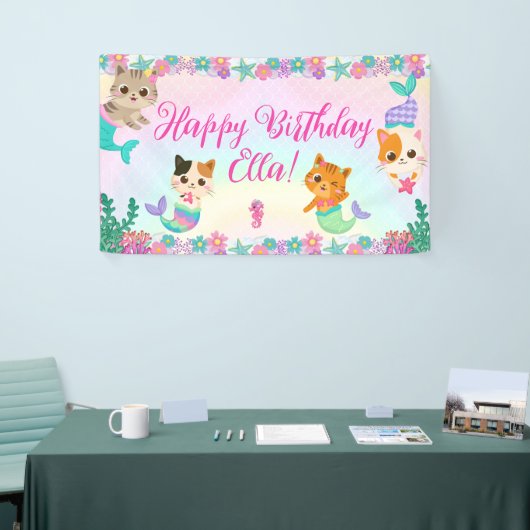 キャットメイドマーメイドガールバースデーパーティー 横断幕 (トレードショー)