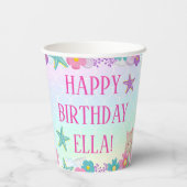 キャットメイドマーメイドガールバースデーパーティー 紙コップ (裏面)