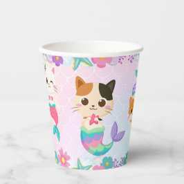 キャットメイドマーメイドガールバースデーパーティー 紙コップ