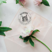 キャットメインクーンファミリー差出人住所 ラバースタンプ