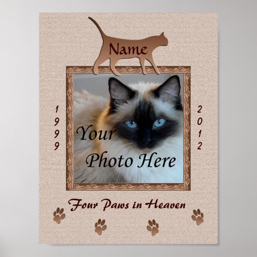 キャットメモリアルプリント – ブラウントーンカスタムズ ポスター (正面)