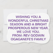 キャットメリーおもしろいクリスマスカード (裏面)