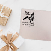 キャットメリーおもしろいクリスマスファミリー差出人住所 ラバースタンプ