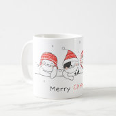 キャットメリークリスマス コーヒーマグカップ (正面左)