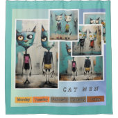 キャットメン シャワーカーテン (正面)