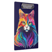 キャットメーヌクーンポートレートレインボーカラー クリップボード (右)