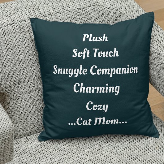キャットモマプラッシュソフト魅力的コージーかわいいおもしろい引用文 クッション
