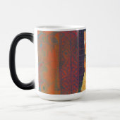 キャットモロッコモザイク抽象芸術アートポートレート子猫 モーフィングマグカップ (左)