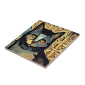 キャットモロッコモザイク抽象芸術アート子猫の声 タイル (側面)