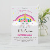 キャットユニコーンマジカルデイガールズバースデーパーティー 招待状 (スタンド正面)