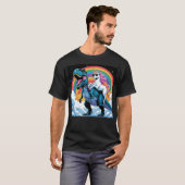 キャットユニコーン乗馬恐竜キットン恋人宇宙ギャル Tシャツ (正面フル)